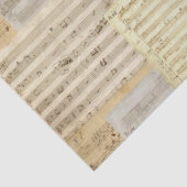 Mozart Music Manuscript Medley Tissuepapier (Detail)