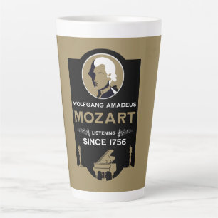 Mozart Muziek Liefhebber Cadeau Latte Mok