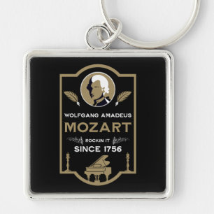 Mozart Muziek Liefhebber Cadeau Sleutelhanger