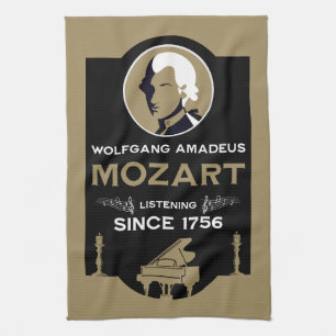 Mozart Muziek Liefhebber Cadeau Theedoek