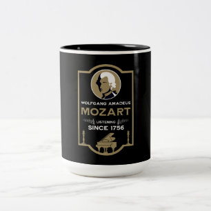 Mozart Muziek Liefhebber Cadeau Tweekleurige Koffiemok