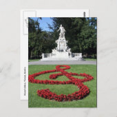 mozart muziekbeeld briefkaart (Voorkant / Achterkant)