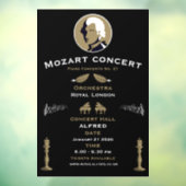 Mozart Muziekconcert Raamsticker (Vel 3)