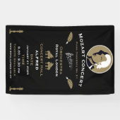Mozart Muziekconcert Spandoek (Horizontaal)