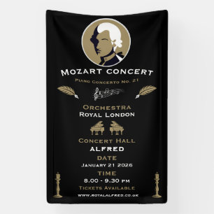 Mozart Muziekconcert Spandoek