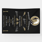 Mozart Muziekconcert Spandoek (Horizontaal)