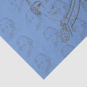 Mozart, muziekdocent, muziekstudent, muziekcadeau tissuepapier (Detail)