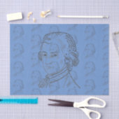 Mozart, muziekdocent, muziekstudent, muziekcadeau tissuepapier (Craft)