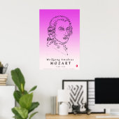 Mozart: Naar de muziek kijken Poster (Thuiskantoor)