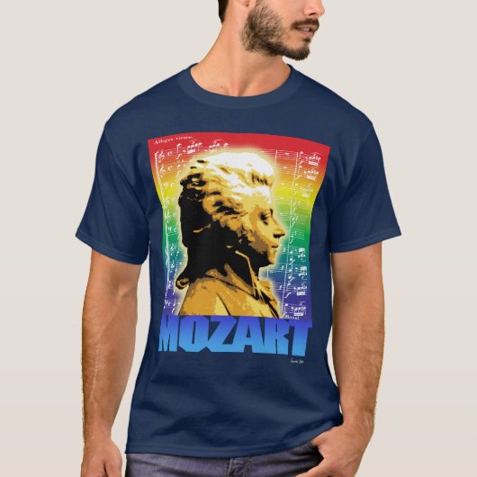 MOZART OP DARK T-SHIRT (Voorkant)