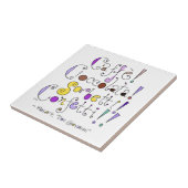 Mozart Opera Coffee en Chocolate Hand Lettered Tegeltje (Zijkant)