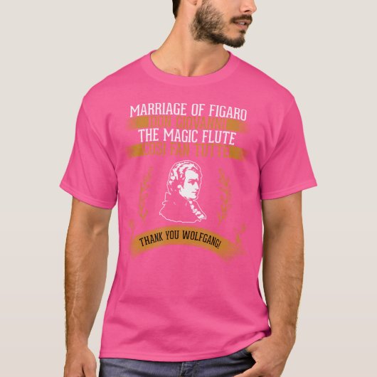 Mozart Opera Design T-shirt (Voorkant)