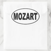 Mozart Oval Sticker (Tas)