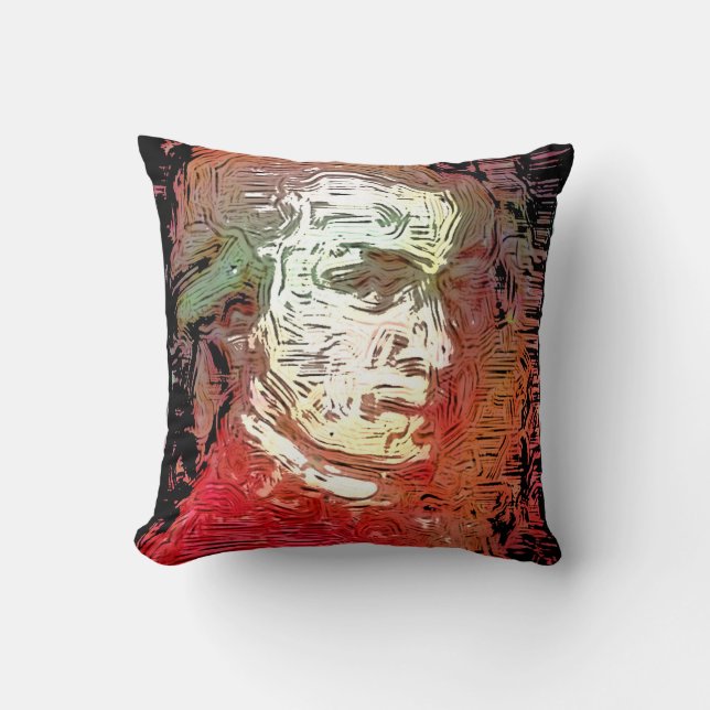 Mozart Painting Pillow Kussen (Voorkant)