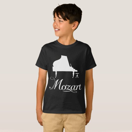 Mozart Piano T-shirt (Voorkant volledig)