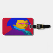 Mozart pop Art Bagagelabel (Voorkant horizontaal)