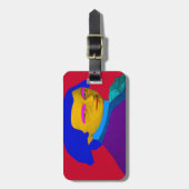 Mozart pop Art Bagagelabel (Voorkant verticaal)