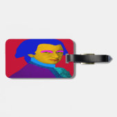 Mozart pop Art Bagagelabel (Achterkant horizontaal)