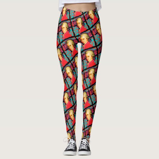 Mozart ‘pop-art’ leggings (Voorkant)