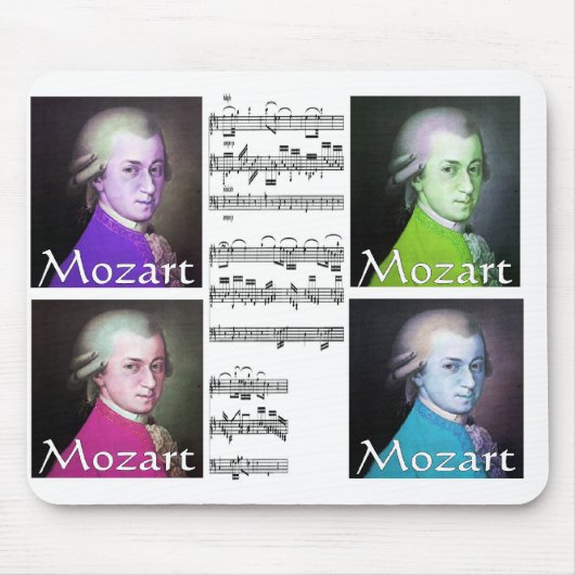 mozart pop mouspad muismat (Voorkant)