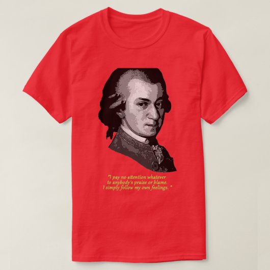 Mozart Quote T-shirt (Design voorkant)