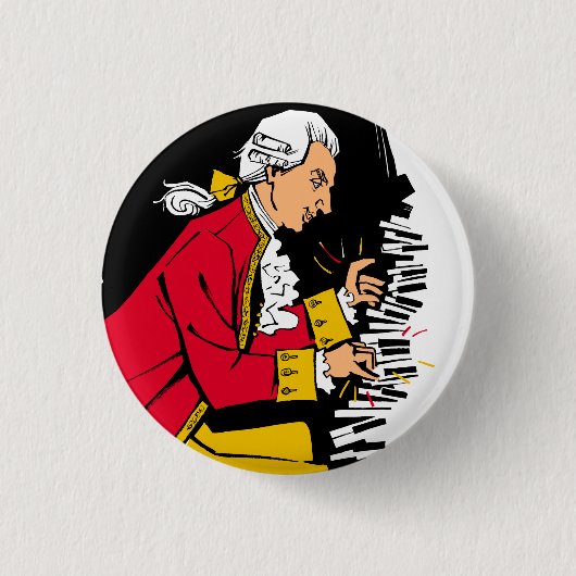Mozart Ronde Button 3,2 Cm (Voorkant)