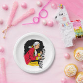 Mozart speelt piano papieren bordje (Feest)