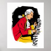 Mozart speelt piano poster (Voorkant)