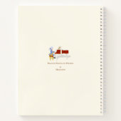 Mozart Spelen van Piano Musician's Gepersonaliseer Notitieboek (Achterkant)