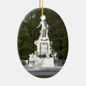 Mozart Statue Keramisch Ornament (Achterkant)