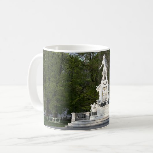 Mozart Statue Koffiemok (Voorkant links)