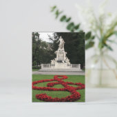 mozart statue wien briefkaart (Staand voorkant)