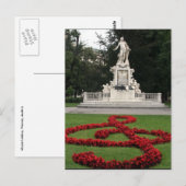 mozart statue wien briefkaart (Voorkant / Achterkant)