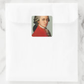 mozART Vierkante Sticker (Tas)