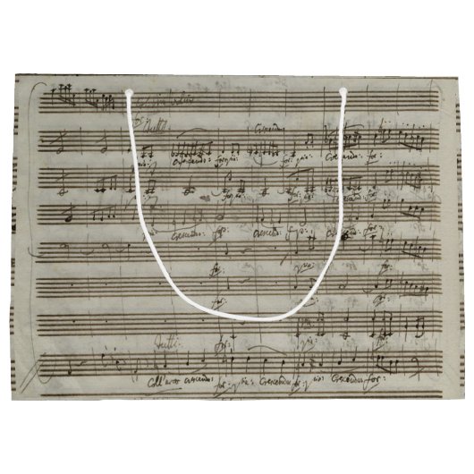 Mozart Violin Concerto Manuscript Large Cadeautasje (Achterkant)