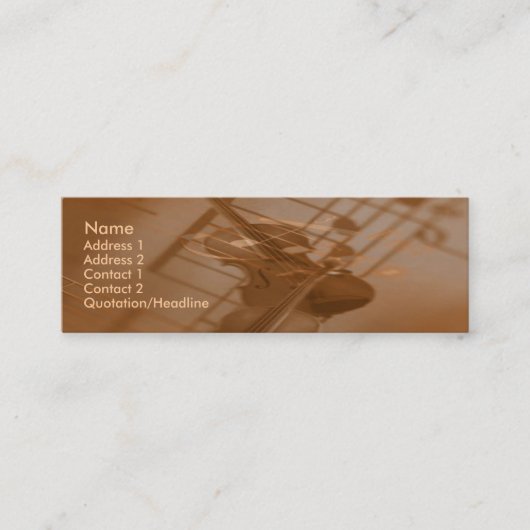 Mozart Visitekaartje (Voorkant)