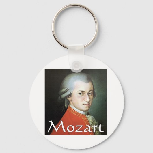 Mozartgiften voor muziekliefhebbers sleutelhanger (Voorkant)