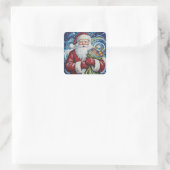 Mozartische Kerstman Sticker Artistiek (Tas)