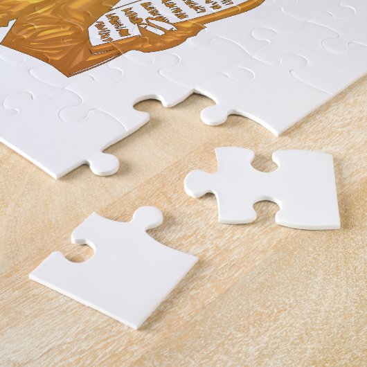 Mozes - 10 geboden - Grootste geboden Legpuzzel (Zijkant)