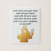 Mozes - 10 geboden - Grootste geboden Legpuzzel (Verticaal)