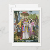 Mozes Bewaard door de dochter van de Farao, van ee Briefkaart (Voorkant / Achterkant)