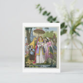 Mozes Bewaard door de dochter van de Farao, van ee Briefkaart (Staand voorkant)