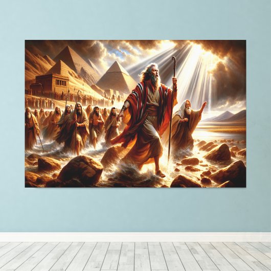 Mozes Canvas Afbeelding 3 (Insitu (Houten vloer))