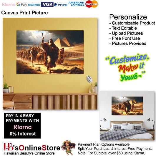 Mozes Canvas Afbeelding 6 Afdruk