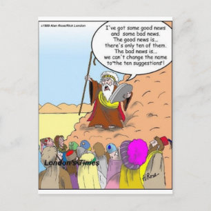 Mozes & De Tien Suggesties Grappige Cadeaus & T-sh Briefkaart