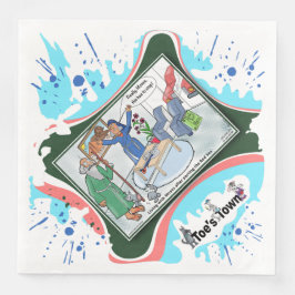 Mozes deelt de woonkamer | Pensioen diner Servet