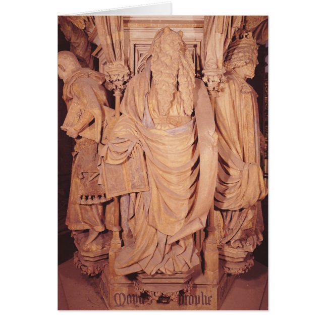 Mozes, detail van het zeshoekige voetstuk (Voorkant)