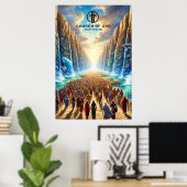 Mozes die de Rode Zee splijt Poster (Thuiskantoor)