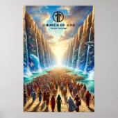 Mozes die de Rode Zee splijt Poster (Voorkant)