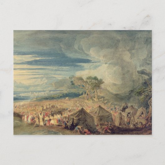 Mozes die de wateren van het Rode Zee verdelen Briefkaart (Voorkant)